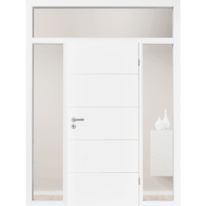 Usa de interior alba din lemn, cu toc si yala, CPL/Lacuita, Alba Mosel Türen - imagine 5